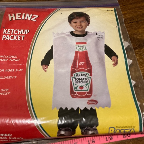 Rasta Imposta Heinz ketchup packet costume - Picture 1 of 9